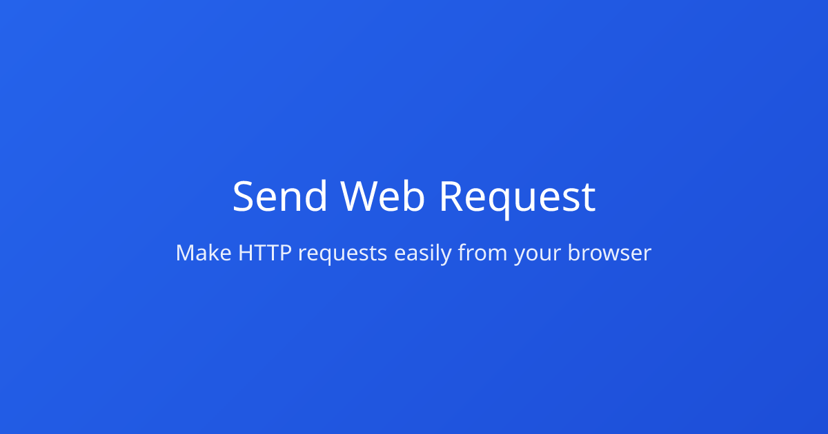 Send POST Request Online (Instant, Free, No Login) | REST Client